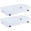 imageRubbermaid Cleverstore 6 Qt Clear Storage Bins with Lids 12Pack Stackable BPAFree Made in USAUnder the Bed  2 Pack