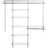 imageRubbermaid Configurations Deluxe Custom Closet Kit 36 Ft Adjustable Metal Wire Shelving White Finish Expandable Organization System Hardware Included for Home ClosetPantryLaundryMudroomWhite