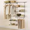 imageRubbermaid Configurations Deluxe Custom Closet Kit 36 Ft Adjustable Metal Wire Shelving White Finish Expandable Organization System Hardware Included for Home ClosetPantryLaundryMudroomTitanium