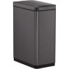 imageRubbermaid Elite Stainless Steel Slim Sensor Trash Can 12Gallon Batteries Included Charcoal Wastebasket for HomeKitchenHotelLobbyOffice 118GSlim Sensor