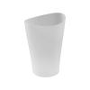 imageRubbermaid Spa Works Compact Contemporary Style 9 Quart Indoor Open Vanity Home Trash Container WhiteClear