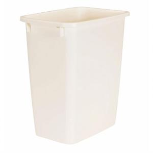 imageRubbermaid 21 Quart Traditional Kitchen Bathroom and Office Rectangular Plastic Open Wastebasket Trash Can Bisque1 Pack