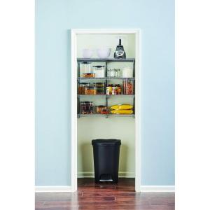 imageRubbermaid 36quot Pantry Organization Shelf System Direct Wall Mount 4 Shelves and Mounting Hardware Kit Included White Wire Shelving System for HomePantryClosetSatin Nickel
