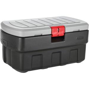 imageRubbermaid ActionPacker 48 Gal with 8 Gal Containers Nested Lockable Storage Bins Industrial Rugged Storage Container Bundle with Lids35 galPack of 1