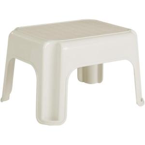 imageRubbermaid Roughneck StepStool Bisque Lightweight Holds up to 300 pounds Ideal for KitchenBath SkidResistantBisque