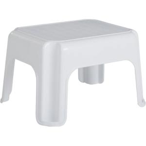 imageRubbermaid Roughneck StepStool Bisque Lightweight Holds up to 300 pounds Ideal for KitchenBath SkidResistantWhite