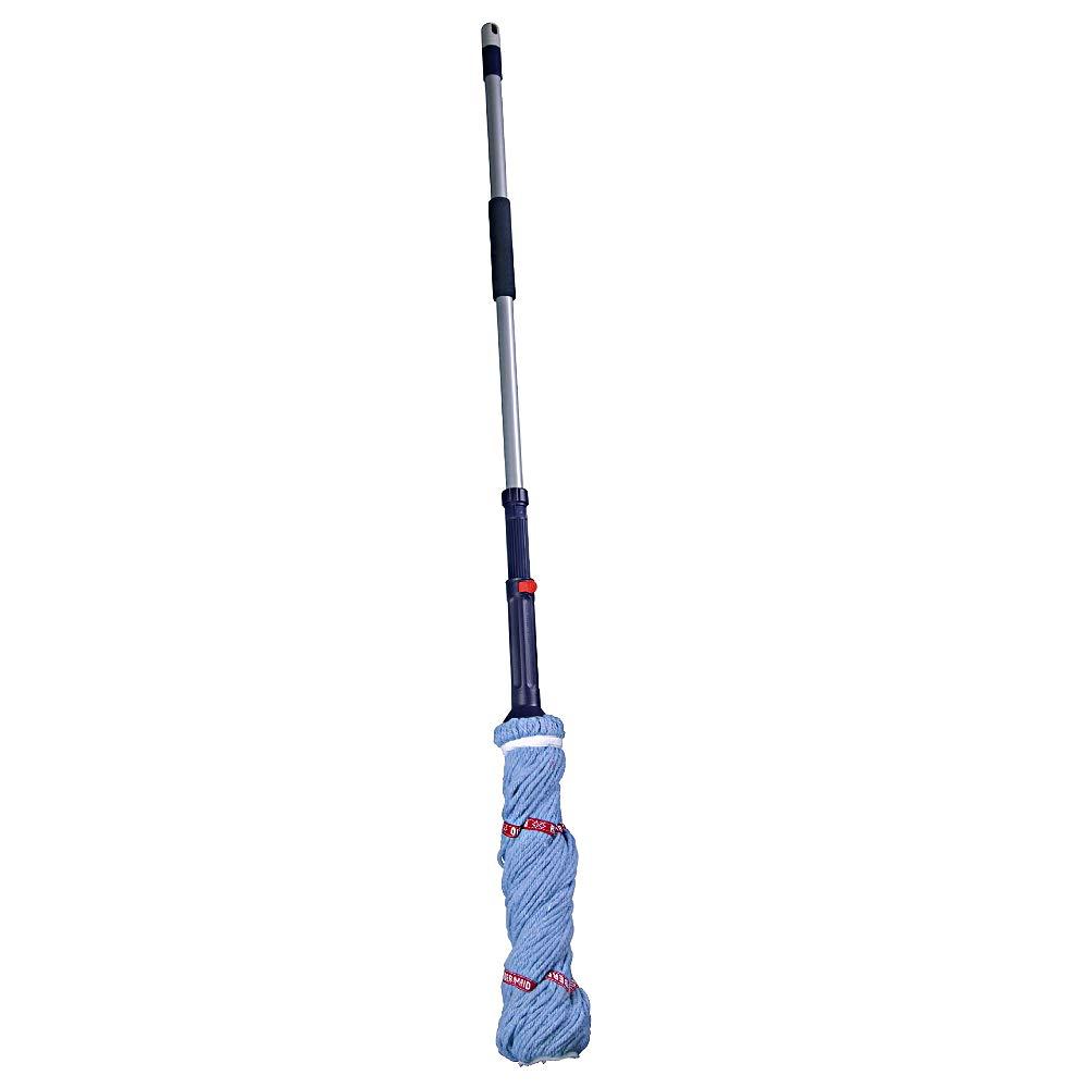 imageRubbermaid Microfiber Twist Mop Kit with 2 Refills Kit Machine Washable Builtin Wringer Lightweight Safe for All Floor Types Deep Cleaning for HomeBathroomGarageOfficeCotton Twist Mop