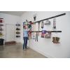 imageRubbermaid 20Piece FastTrack Garage WallMounted Storage Kit 5 Rails and 15 Hooks for HomeHouseToolSportsUtility Purposes6 Rails  18 Hooks