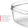imageRubbermaid 28Piece ClearGrey Food Storage Containers Premium Snap Bases and Various Size Lids Perfect for Meal Prep Leftovers and Dishwasher SafeSet of 14 Assorted Containers