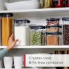 imageRubbermaid Brilliance 14Piece Food Storage Container Set with Scoops Airtight BPAFree for Kitchen and Pantry OrganizationSet of 10 Assorted Containers