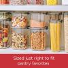 imageRubbermaid Brilliance 14Piece Food Storage Container Set with Scoops Airtight BPAFree for Kitchen and Pantry OrganizationSet of 4 Assorted Containers