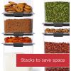 imageRubbermaid Brilliance 14Piece Food Storage Container Set with Scoops Airtight BPAFree for Kitchen and Pantry OrganizationSet of 4 Assorted Containers