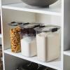 imageRubbermaid Brilliance 14Piece Food Storage Container Set with Scoops Airtight BPAFree for Kitchen and Pantry OrganizationSet of 4 Assorted Containers