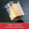 imageRubbermaid Brilliance Airtight Cereal Food Storage Container Shatterproof BPAFree and DishwasherSafe 32oz Capacity16Cup