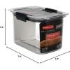 imageRubbermaid Brilliance Airtight Cereal Food Storage Container Shatterproof BPAFree and DishwasherSafe 32oz Capacity78 Cup