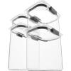 imageRubbermaid Brilliance Airtight Cereal Food Storage Container Shatterproof BPAFree and DishwasherSafe 32oz CapacitySet of 4