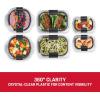 imageRubbermaid Brilliance Food Storage Containers BPA Free Airtight Lids Ideal for Lunch Meal Prep ampamp Leftovers Set of 5 32 CupNEW Set of 6 Round Containers