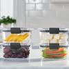 imageRubbermaid Brilliance Food Storage Containers BPA Free Airtight Lids Ideal for Lunch Meal Prep ampamp Leftovers Set of 5 32 CupSet of 4 47 Cup Containers