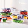imageRubbermaid Brilliance Food Storage Containers BPA Free Airtight Lids Ideal for Lunch Meal Prep ampamp Leftovers Set of 5 32 CupSet of 4 47 Cup Containers