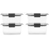 imageRubbermaid Brilliance Food Storage Containers BPA Free Airtight Lids Ideal for Lunch Meal Prep ampamp Leftovers Set of 5 32 CupSet of 4 47 Cup Containers