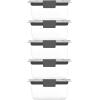 imageRubbermaid Brilliance Food Storage Containers BPA Free Airtight Lids Ideal for Lunch Meal Prep ampamp Leftovers Set of 5 32 CupSet of 5 13 Cup Containers