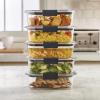 imageRubbermaid Brilliance Food Storage Containers BPA Free Airtight Lids Ideal for Lunch Meal Prep ampamp Leftovers Set of 5 32 CupSet of 5 32 Cup Containers