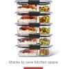 imageRubbermaid Brilliance Food Storage Containers BPA Free Airtight Lids Ideal for Lunch Meal Prep ampamp Leftovers Set of 5 32 CupSet of 5 Meal Prep Containers