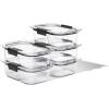 imageRubbermaid Brilliance Food Storage Containers BPA Free Airtight Lids Ideal for Lunch Meal Prep ampamp Leftovers Set of 5 32 CupSet of 5 Meal Prep Containers