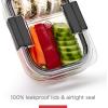 imageRubbermaid Brilliance Food Storage Containers BPA Free Airtight Lids Ideal for Lunch Meal Prep ampamp Leftovers Set of 5 32 CupSet of 5 Meal Prep Containers