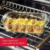 imageRubbermaid Brilliance Glass Food Storage set of 4 containers 8 total pieces 4 containers  4 lids for Lunch Meal Prep and Leftovers Dishwasher and Oven Safe ClearGreySet of 4 32 Cup Containers