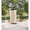 imageRubbermaid Compact Vertical Resin Storage Shed With Floor 2 x 25 Ft Weather Resistant BeigeBrown Organization for HomeBackyardGarden ToolsPorchPatio CushionsPool ChemicalsToys