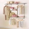 imageRubbermaid Configurations Custom Closet Kit 36 Ft Adjustable Metal Wire Shelving Titanium Finish Expandable Organization System Hardware Included for Home ClosetPantryLaundryMudroomTitanium