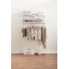 imageRubbermaid Configurations Custom Closet Kit 36 Ft Adjustable Metal Wire Shelving Titanium Finish Expandable Organization System Hardware Included for Home ClosetPantryLaundryMudroomWhite