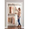 imageRubbermaid Configurations Custom Closet Kit 36 Ft Adjustable Metal Wire Shelving Titanium Finish Expandable Organization System Hardware Included for Home ClosetPantryLaundryMudroomTitanium