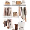 imageRubbermaid Configurations Custom Closet Kit 36 Ft Adjustable Metal Wire Shelving Titanium Finish Expandable Organization System Hardware Included for Home ClosetPantryLaundryMudroomWhite