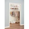 imageRubbermaid Configurations Custom Closet Kit 36 Ft Adjustable Metal Wire Shelving Titanium Finish Expandable Organization System Hardware Included for Home ClosetPantryLaundryMudroomWhite
