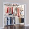 imageRubbermaid Configurations Custom Closet Kit 36 Ft Adjustable Metal Wire Shelving Titanium Finish Expandable Organization System Hardware Included for Home ClosetPantryLaundryMudroomTitanium