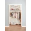 imageRubbermaid Configurations Custom Closet Kit 36 Ft Adjustable Metal Wire Shelving Titanium Finish Expandable Organization System Hardware Included for Home ClosetPantryLaundryMudroomWhite