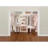 imageRubbermaid Configurations Custom Closet Kit 36 Ft Adjustable Metal Wire Shelving Titanium Finish Expandable Organization System Hardware Included for Home ClosetPantryLaundryMudroomWhite