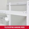 imageRubbermaid Configurations Custom Closet Kit 36 Ft Adjustable Metal Wire Shelving Titanium Finish Expandable Organization System Hardware Included for Home ClosetPantryLaundryMudroomWhite