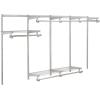 imageRubbermaid Configurations Custom Closet Kit 36 Ft Adjustable Metal Wire Shelving Titanium Finish Expandable Organization System Hardware Included for Home ClosetPantryLaundryMudroomTitanium