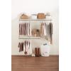 imageRubbermaid Configurations Custom Closet Kit 36 Ft Adjustable Metal Wire Shelving Titanium Finish Expandable Organization System Hardware Included for Home ClosetPantryLaundryMudroomWhite