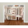 imageRubbermaid Configurations Custom Closet Kit 36 Ft Adjustable Metal Wire Shelving Titanium Finish Expandable Organization System Hardware Included for Home ClosetPantryLaundryMudroomWhite