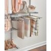 imageRubbermaid Configurations Pants Rack Titanium Holds 7 Pairs of Pants NonSlip Closet Organization and Storage