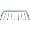 imageRubbermaid Configurations Pants Rack Titanium Holds 7 Pairs of Pants NonSlip Closet Organization and Storage