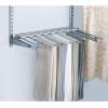 imageRubbermaid Configurations Pants Rack Titanium Holds 7 Pairs of Pants NonSlip Closet Organization and Storage