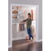 imageRubbermaid Configurations Pants Rack White Holds 7 Pairs of Pants NonSlip Closet Organization and Storage