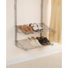 imageRubbermaid Configurations Shoe Shelf Titanium Floating Shelves for Shoe OrganizationStorage for HomeLaundryBathroomMudroomPantryLinen Closet