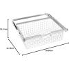 imageRubbermaid Configurations Sliding Basket for Closet Drawer Organization Titanium Sturdy Slide Out Basket for HomeLaundryBathroomMudroomPantryLinen ClosetTitanium