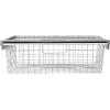 imageRubbermaid Configurations Sliding Basket for Closet Drawer Organization Titanium Sturdy Slide Out Basket for HomeLaundryBathroomMudroomPantryLinen ClosetTitanium